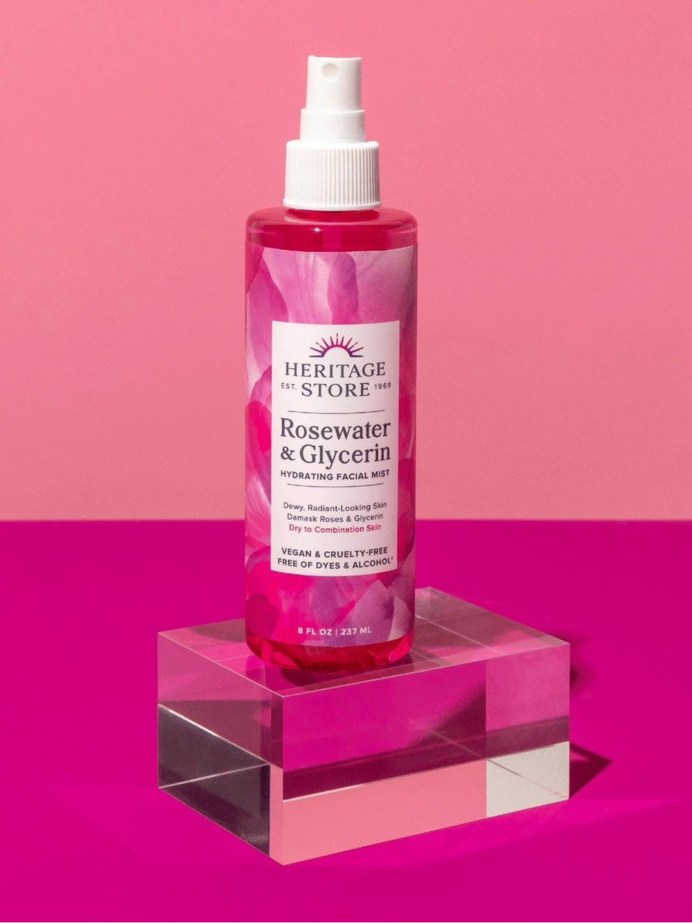 BRAND NEW Heritage Rosewater & Glycerin Facial Mist Hydrate refresh dewy skin